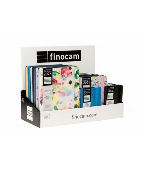 Finocam Minimal Design Expositor con 22 Agendas Minimal Surtidas Agendas Minimal Surtidas - Anual 2026 - Color Surtidos