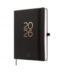 Finocam Capri Agenda Internacional - Anual 2026 - Formato FA5 - 153x23x214mm - 1 Dia por Pagina - Color Negro