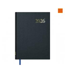 Dohe Segovia Agenda Anual Catalan - Semana Vista - Tamaño 14x20cm - Color Negro