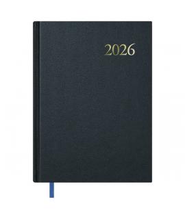 Dohe Segovia Agenda Anual - Dia Pagina - Sabado y Domingo misma Pagina - Tamaño 17x24cm - Color Negro