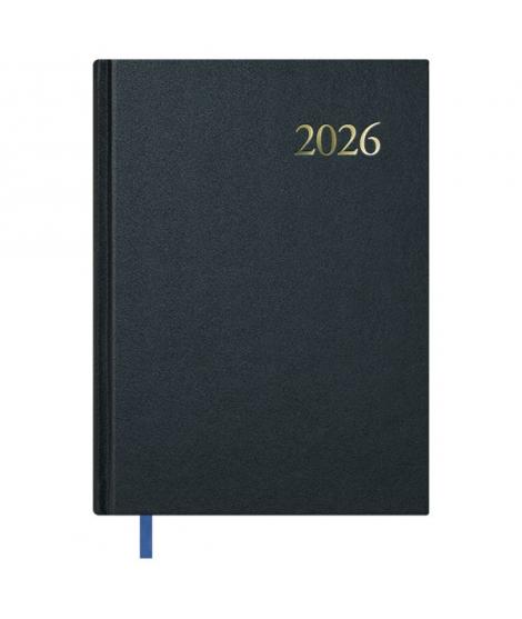 Dohe Segovia Agenda Anual - Dia Pagina - Sabado y Domingo misma Pagina - Tamaño 17x24cm - Color Negro