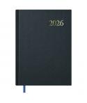 Dohe Segovia Agenda Anual - Dia Pagina - Sabado y Domingo misma Pagina - Tamaño 17x24cm - Color Negro