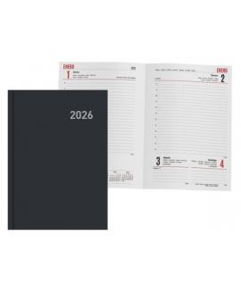 Ingraf Paris Agenda Anual - Dia Pagina - Viernes, Sabado y Domingo misma Pagina - Tamaño 15x21cm - Color Negro