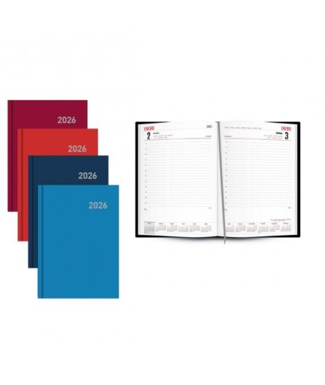 Ingraf Paris Agenda Anual - Dia Pagina - Viernes, Sabado y Domingo misma Pagina - Tamaño 15x21cm - Colores Surtidos