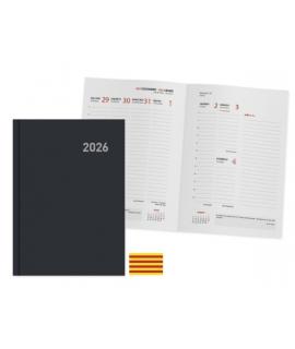 Ingraf Paris Agenda Anual en Catalan - Semana Vista - Tamaño 15x21cm - Color Negro