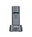AVPos BT03 Lector de Codigos Portatil - Códigos 1D, 2D y QR - USB, Wireless 2.4 y Bluetooth - 1100mAh - Base Incluida - Color Ne