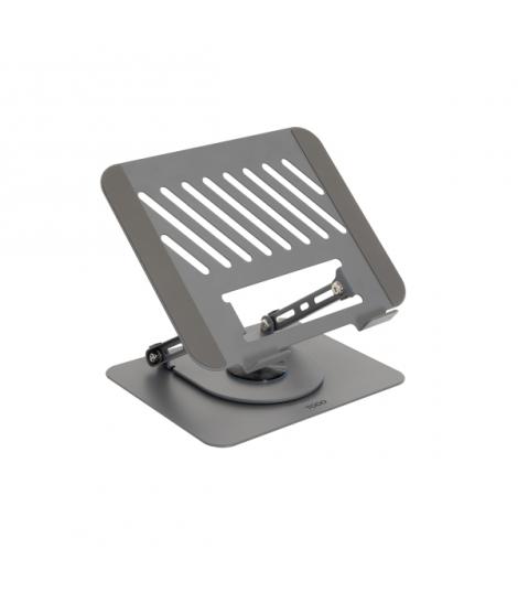 Tooq PH-DAFNE-G Soporte de Sobremesa para Portatil - De 11" a 17" - Acero - Rotacion 360 - Plegable y Portatil - Estable y Antid