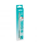 Apli Infinite Pencil Nordik Pack de Lapiz Infinito HB + Mina de Recambio + Tapon Protector - Para Escribir hasta 16km - Color Az