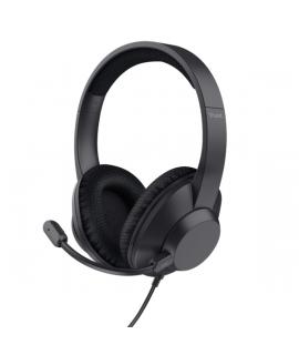 Trust Ayda Max Auriculares con Microfono USB - Diadema Acolchada - Cancelacion de Ruido - Cable de 1.80m