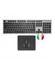 Tacens Zenith Combo Pack Inalabrico de Teclado Completo + Raton y Alfombrilla - Disposicion Italiana QWERTY IT - Teclas Silencio