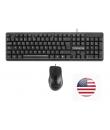Tacens Anima ACP02 Pack USB Teclado Multimedia + Raton 1200dpi 3 Botones - Disposicion Internacional QWERTY US - Cable de 1.3m -