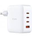 D-Link Cargador de Pared GaN de 100W - 3 USB-C y 1 USB-A - Color Blanco