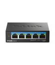 D-Link Switch 5 Puertos Multigigabit 2.5G No Gestionado - Switching 25 Gbps - Chasis Metalico