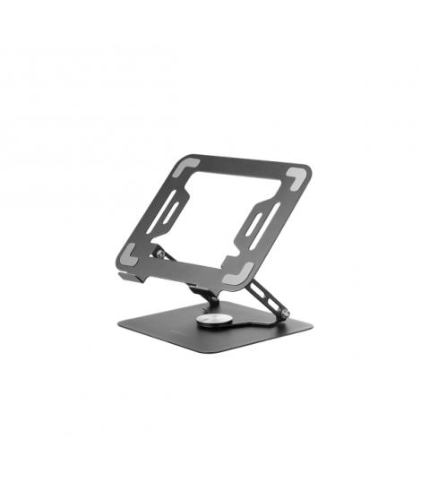 Mars Gaming MA-RSN Soporte de Sobremesa para Portatiles y Tablets hasta 17" - Ajustable en Altura - Rotacion 360º - Inclinacion 