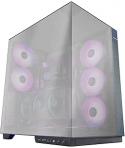 Mars Gaming MC-3GFPRO Caja Torre ATX - 2 Ventiladores ARGB Traseros Preinstalados - Triple Cristal Cromado - Montaje Vertical pa