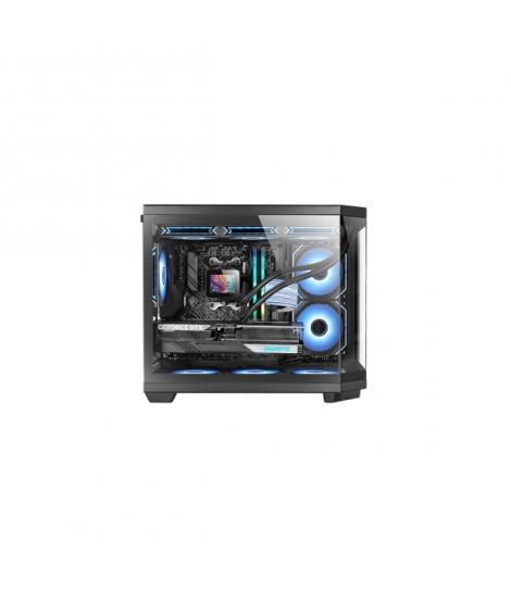 Mars Gaming MC-3TCOREM Minitorre Ultracompacta - Soporte MicroATX/Mini-ITX - Triple Cristal Templado - Doble Camara - 5 Ranuras 