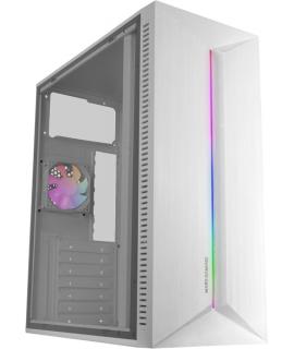 Mars Gaming MC-BLAZE Caja Torre ATX - Ventilador Trasero FRGB - Ventana Lateral de Cristal Templado - Tira Frontal LED - 7 Ranur