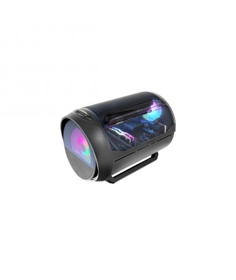 Mars Gaming MC-CYLON Minitorre Ultracompacta - Ventilador Frontal RGB Chroma de 200mm - Ventilador Trasero de 120mm - Soporte Mi