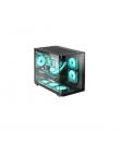Mars Gaming MC-FUSIONM Minitorre Ultracompacta - Soporte MicroATX/Mini-ITX - Cristal Templado Curvo Continuo - Capacidad hasta 1