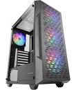Mars Gaming MC-GEO Caja Torre ATX - 4 Ventiladores de 120mm FRGB - Rejilla Frontal Metalica - Doble Camara - 7 Ranuras de Expans