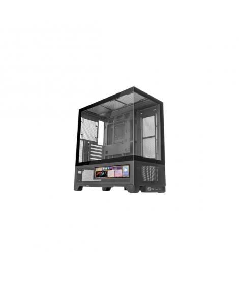 Mars Gaming MC-LCDX Caja Torre ATX - Pantalla IPS de 9.6” Personalizable - Cristal Templado Curvo Continuo - Panel Inferior de M