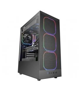 Mars Gaming MC-NEBULA Caja Torre ATX - Cristal Templado Lateral - 4 Ventiladores ARGB de 120mm - Malla Metalica Frontal - 443x35