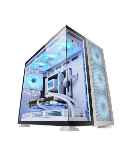 Mars Gaming MC-NOVA2 Caja Torre E-ATX - Aluminio de Grado Aeroespacial - Doble Cristal Templado Continuo sin Marco - Gestion de 