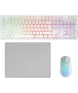 Mars Gaming MCPWX Combo Pack Gaming 3en1 - Teclado Hibrido H-Mech - Disposicion Italiana QWERTY IT - Raton 3200dpi - Switches HU