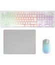 Mars Gaming MCPWX Combo Pack Gaming 3en1 - Teclado Hibrido H-Mech - Disposicion Portuguesa QWERTY PT - Raton 3200dpi - Switches 