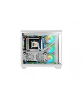 Mars Gaming MC-REV Caja Torre ATX - Tres Ventiladores ARGB - Doble Cristal Templado - Doble Camara - 7 Ranuras de Expansion - 42