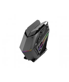 Mars Gaming MC-TITAN Caja Torre ATX - Ventanas Laterales de Cristal Templado - Iluminacion ARGB - Hub de Iluminacion con Mando a