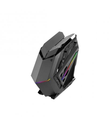 Mars Gaming MC-TITAN Caja Torre ATX - Ventanas Laterales de Cristal Templado - Iluminacion ARGB - Hub de Iluminacion con Mando a