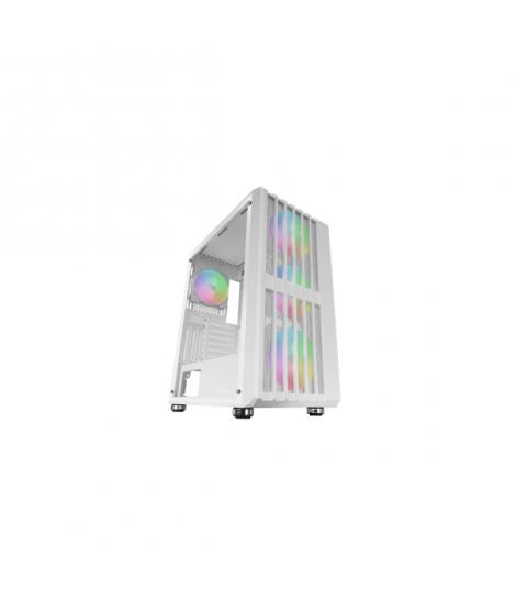 Mars Gaming MC-VAULT Caja Torre ATX - 4 Ventiladores de 120mm ARGB - Ventana Lateral de Cristal Templado - Rejilla Frontal y Sup