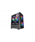Mars Gaming MC-VORTEX Minitorre Ultracompacta - 3 Ventiladores de 120mm FRGB - Soporte MicroATX/Mini-ITX - Doble Camara - 7 Ranu