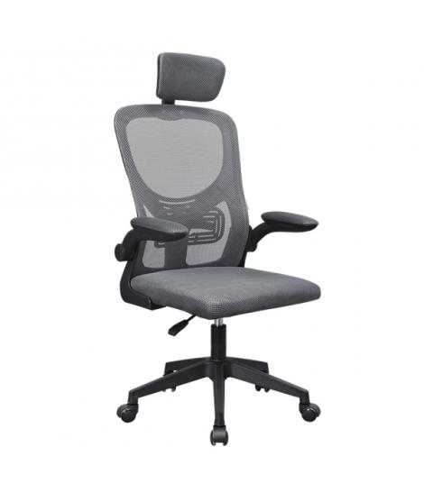 Mars Gaming MGC-ERGOPLUS Silla de Oficina Ergonomica - Reposacabezas, Soporte Lumbar y Reposabrazos Ajustable - Malla Transpirab