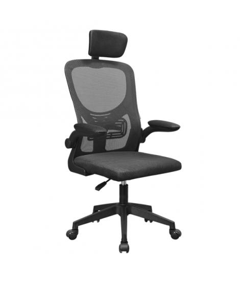 Mars Gaming MGC-ERGOPLUS Silla de Oficina Ergonomica - Reposacabezas, Soporte Lumbar y Reposabrazos Ajustable - Malla Transpirab