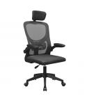 Mars Gaming MGC-ERGOPLUS Silla de Oficina Ergonomica - Reposacabezas, Soporte Lumbar y Reposabrazos Ajustable - Malla Transpirab