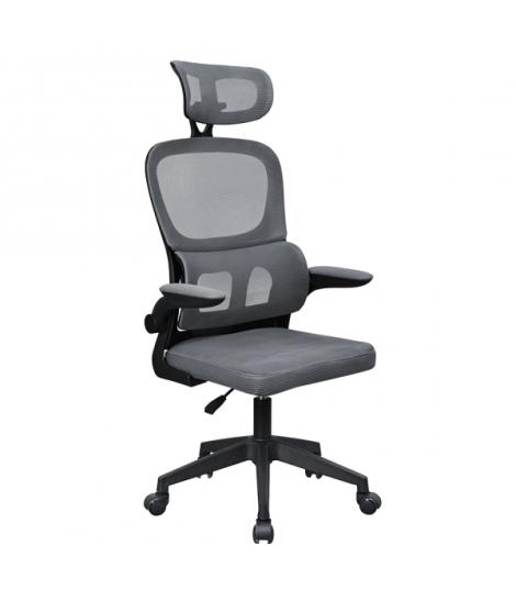 Mars Gaming MGC-ERGOPRO Silla de Oficina Ergonomica - Reposacabezas, Soporte Lumbar y Reposabrazos Ajustable - Malla Transpirabl