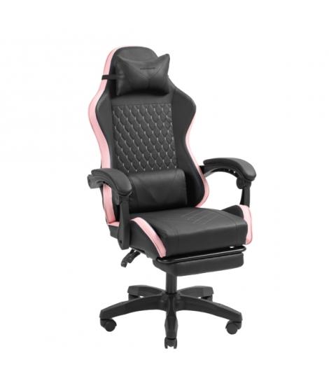 Mars Gaming MGC-X Silla Gaming Ergonomica - Reposapies Extensible - Cojines Lumbar y Cervical - 660x540x1250mm - Acabado en Cuer