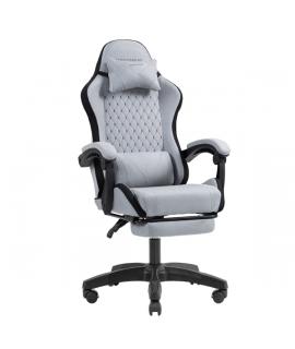 Mars Gaming MGC-X FABRIC Silla Gaming Ergonomica - Reposapies Extensible - Cojines Lumbar y Cervical - 660x540x1250mm - Tejido T
