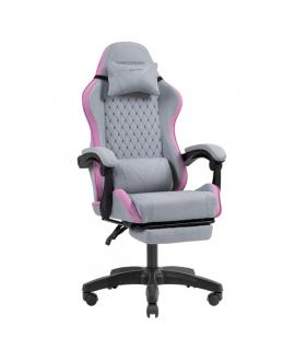 Mars Gaming MGC-X FABRIC Silla Gaming Ergonomica - Reposapies Extensible - Cojines Lumbar y Cervical - 660x540x1250mm - Tejido T