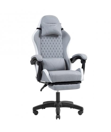 Mars Gaming MGC-X FABRIC Silla Gaming Ergonomica - Reposapies Extensible - Cojines Lumbar y Cervical - 660x540x1250mm - Tejido T