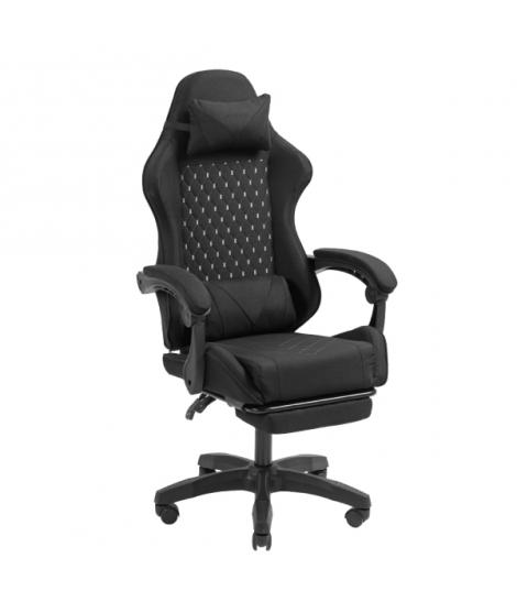 Mars Gaming MGC-X FABRIC Silla Gaming Ergonomica - Reposapies Extensible - Cojines Lumbar y Cervical - 660x540x1250mm - Tejido T