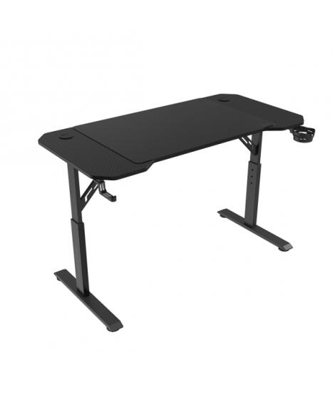 Mars Gaming MGD-ERGO120 Mesa Gaming - Altura Ajustable con 3 Posiciones - Soportes Auriculares y Bebidas - Alfombrilla XXL - Est