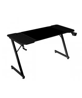 Mars Gaming MGD-X140 Mesa Gaming - Soportes Auriculares y Bebidas - Alfombrilla XXL - Estructura Acero - 140x60x1.5cm - Acabado 