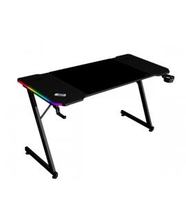 Mars Gaming MGD-X140RGB Mesa Gaming - Iluminacion ARGB con Mando - Soportes Auriculares y Bebidas - Alfombrilla XXL - Estructura