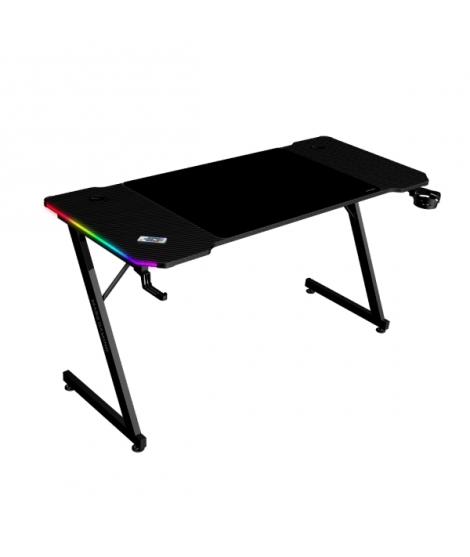 Mars Gaming MGD-X140RGB Mesa Gaming - Iluminacion ARGB con Mando - Soportes Auriculares y Bebidas - Alfombrilla XXL - Estructura