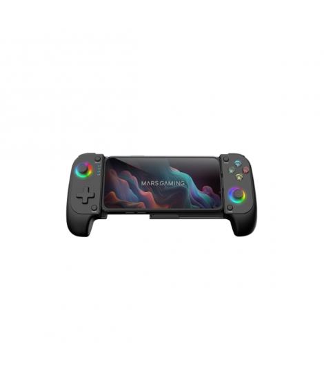Mars Gaming MGPX Gamepad Bluetooth Multiplataforma - Multifuncional 2 en 1 - Soporta Smartphones hasta 6.8" - Vibracion Dual - F