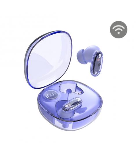 Mars Gaming MHIB2 Auriculares Bluetooth 5.4 - Microfono Integrado - Autonomia hasta 7h - Indicador LED - Semitransparente - 60x6