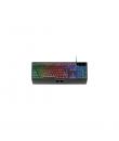 Mars Gaming MK124 Teclado Completo Hibrido H-Mech - Almohadilla Integrada - Disposicion Portuguesa QWERTY PT - Iluminacion FRGB 